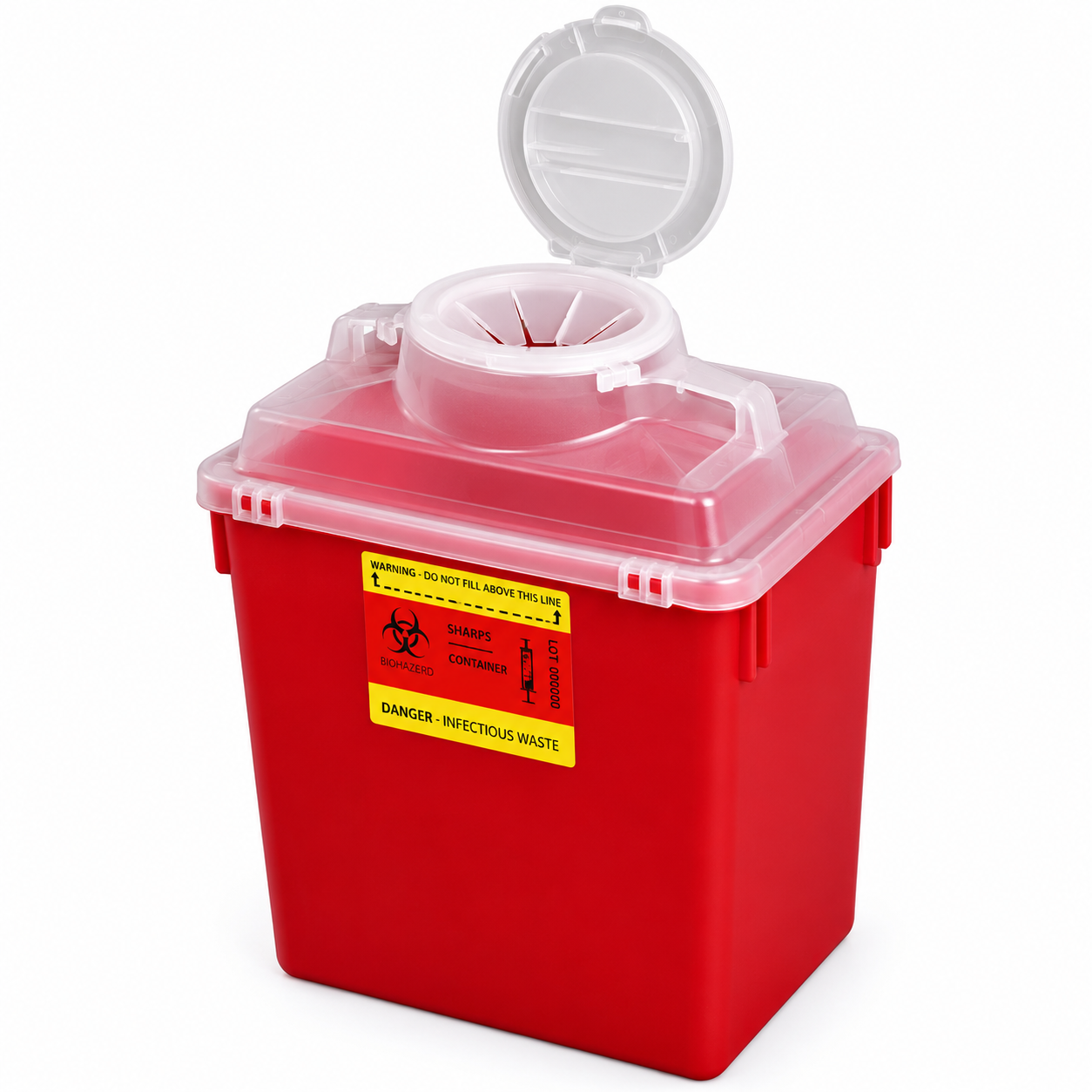 The BD 305465 Multi-Use Nestable Sharps Container 6-gallon sharps