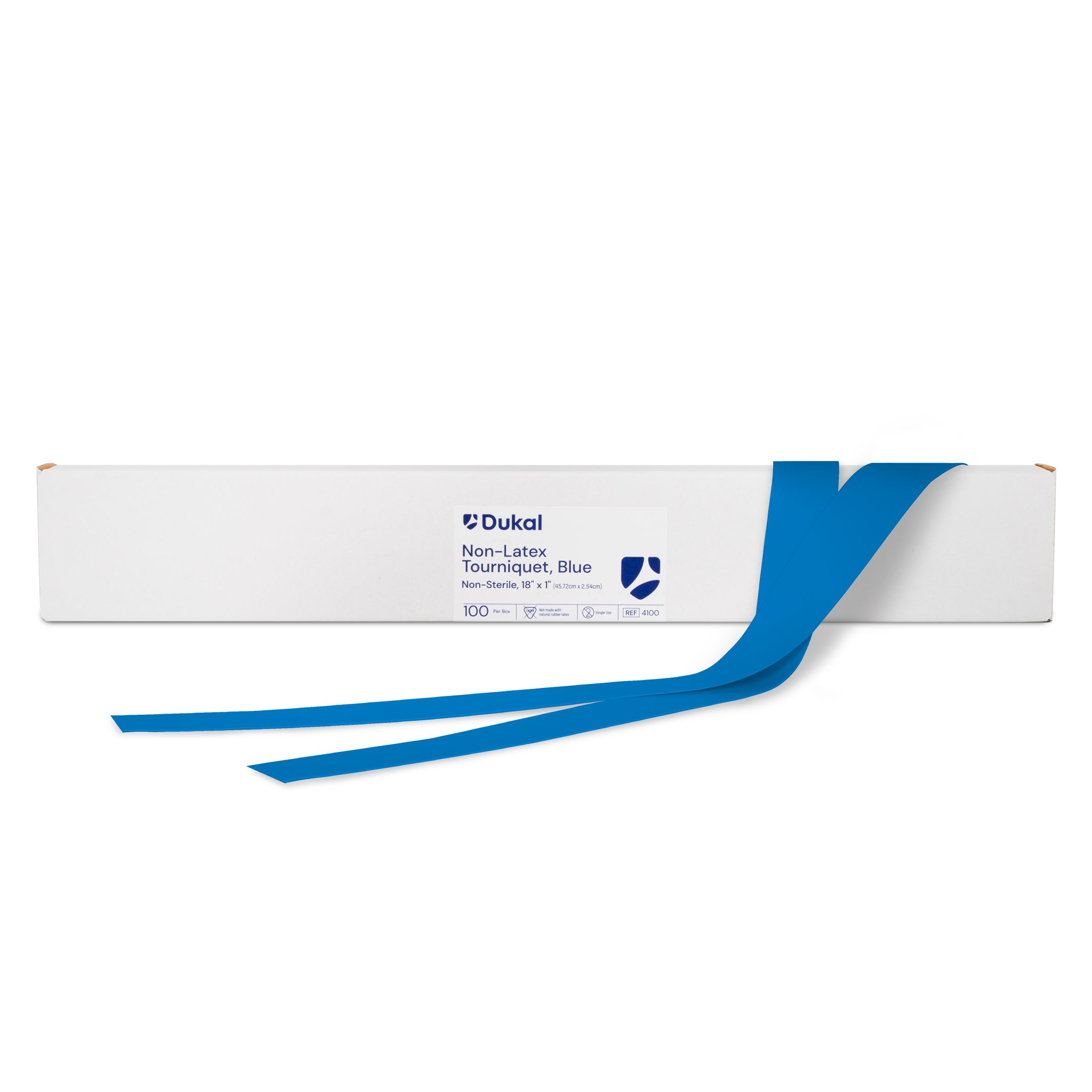 Dukal 4100 Non-Latex Tourniquet 18 x 1 Blue