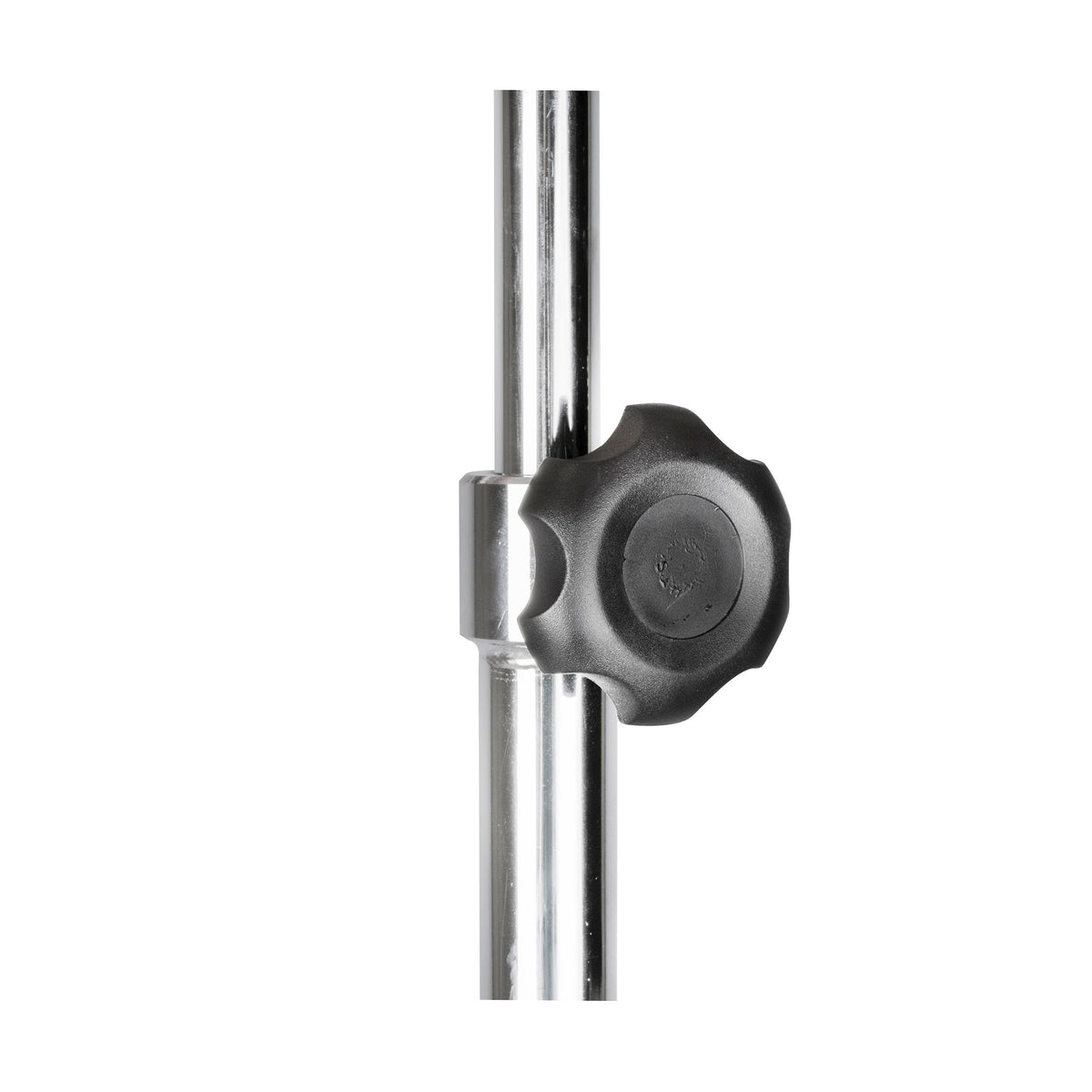 Adjustable Dukal 4356-SS IV pole with locking collar, 47–84 inch height range