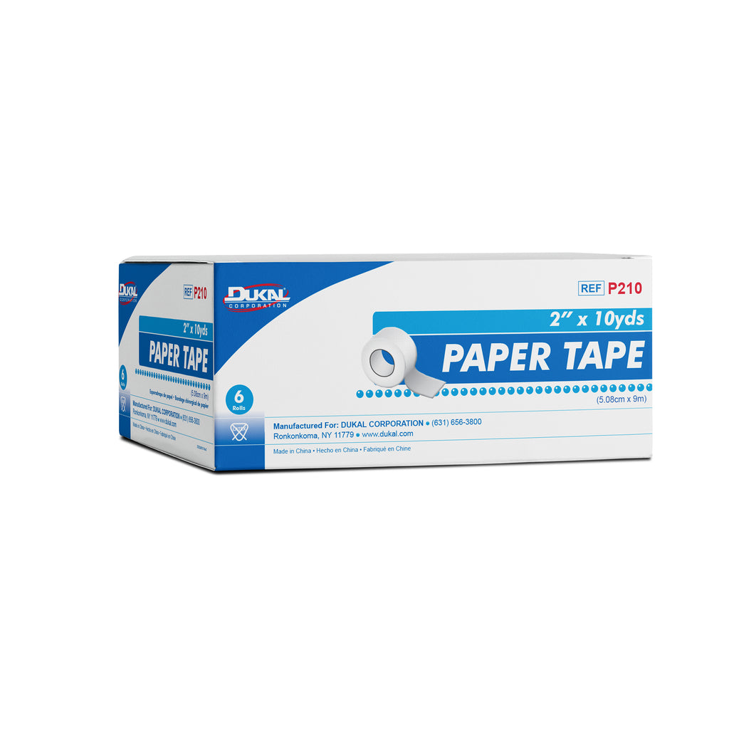 Dukal P210 paper medical tape roll, 2 inch x 10 yards