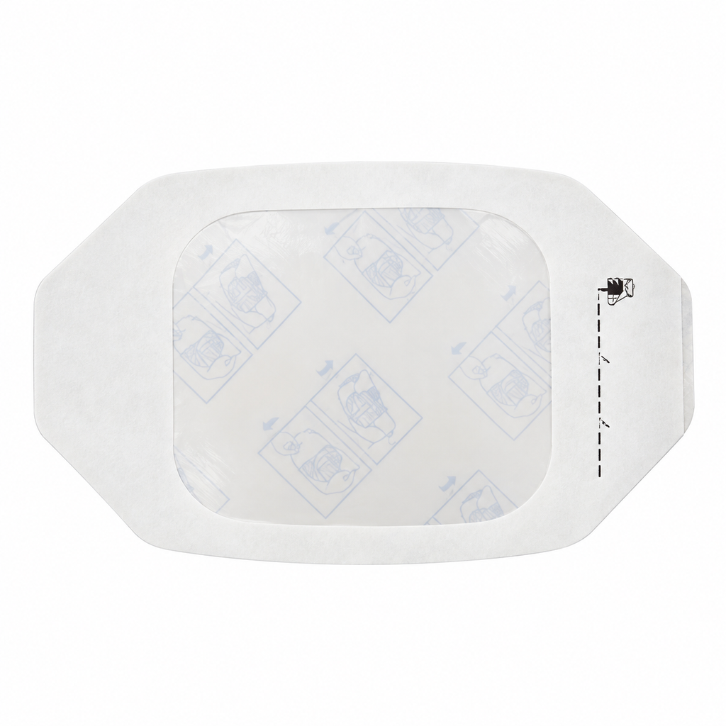 Dukal 4067 sterile transparent IV dressing, 2-3/8 × 2-3/4 inches