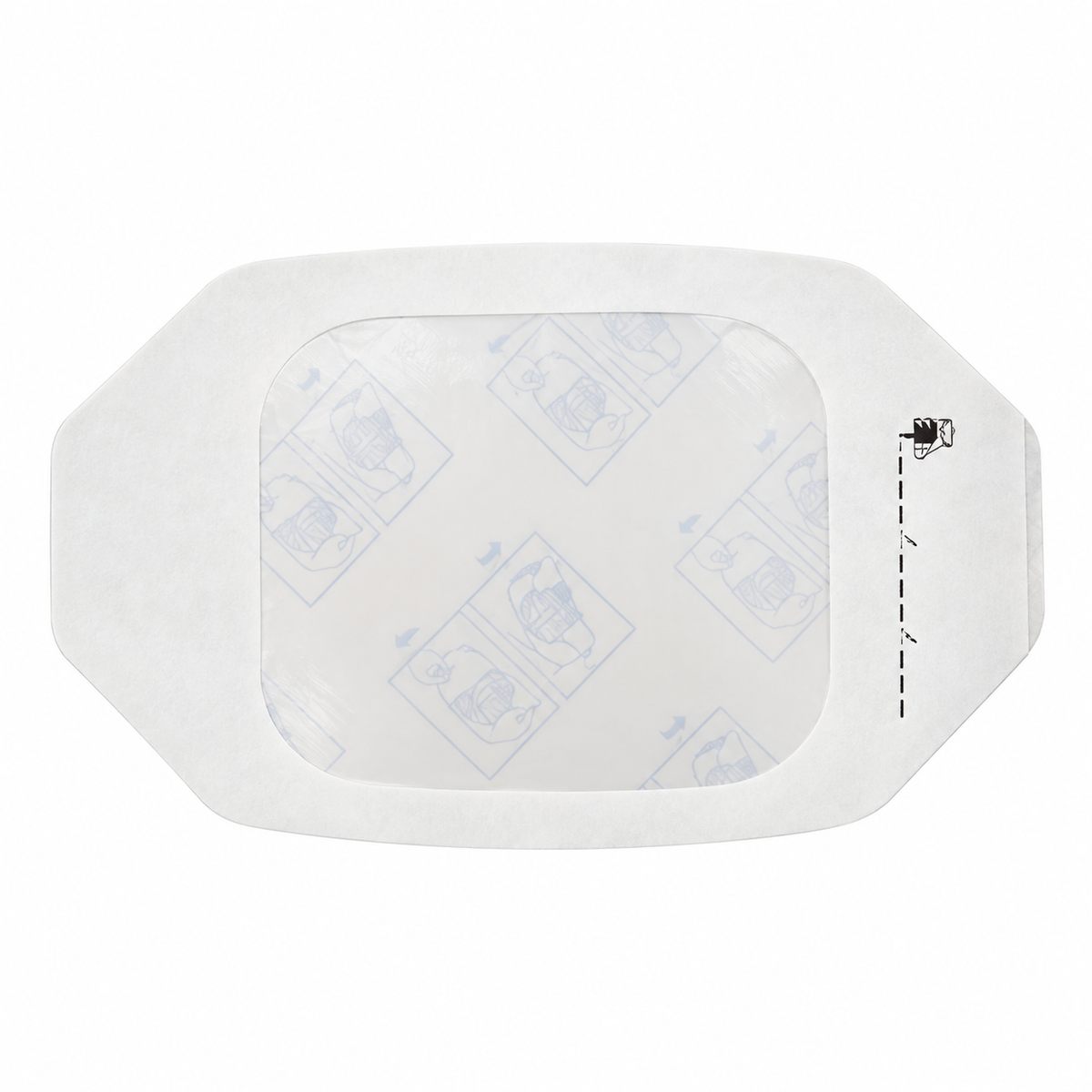 Dukal 4067 sterile transparent IV dressing, 2-3/8 × 2-3/4 inches