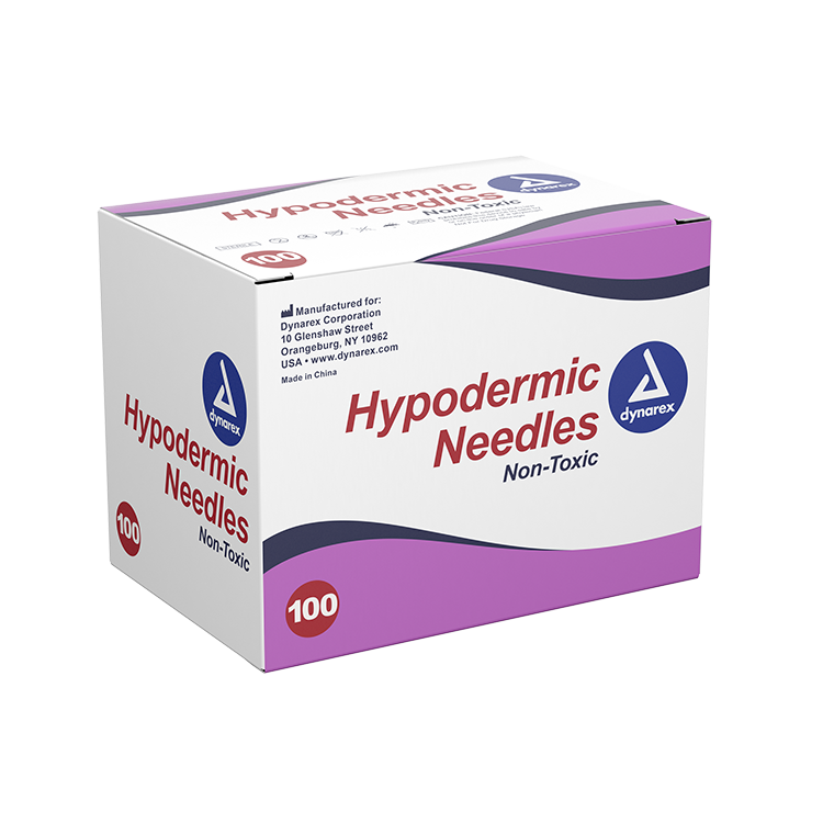 Dynarex 6964 20G x 1 inch needle for medication administration and blood collection