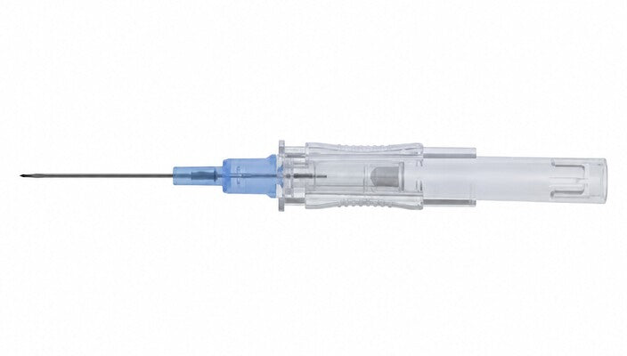 ICU Medical 3060 ProtectIV Plus 22 gauge x 1 inch blue safety IV catheter