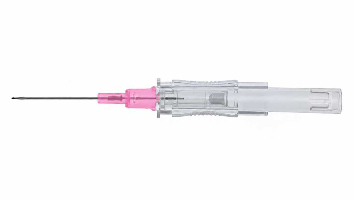 ICU Medical 3067 ProtectIV Plus 20 gauge x one inch pink safety IV catheter