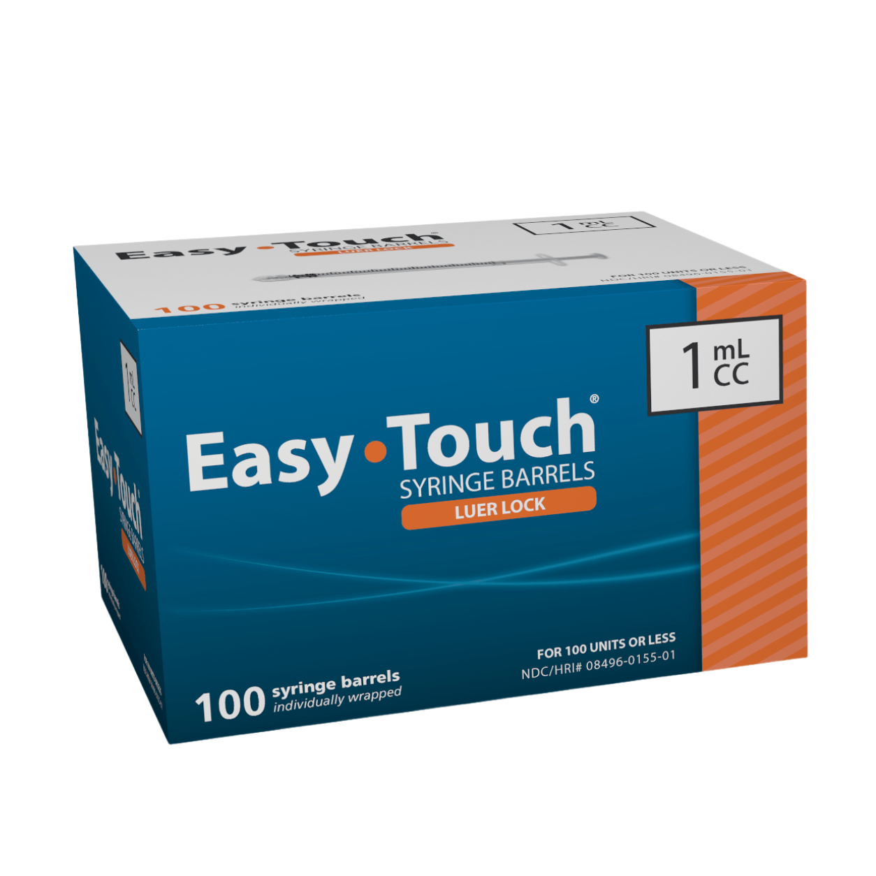 MHC Medical 802015 Luer Lock Syringes 1ML
