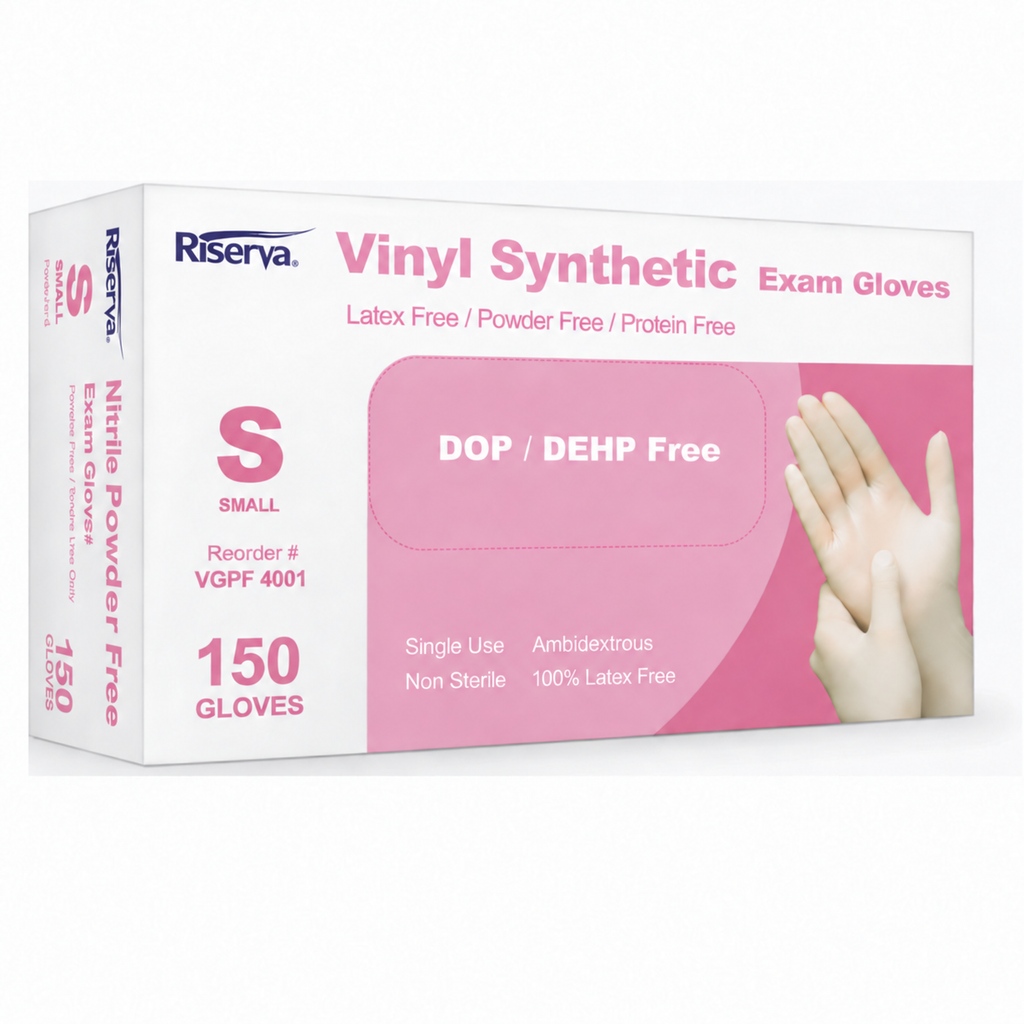 Riserva VGPF3001 Small Vinyl Exam Gloves