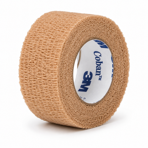 3M Coban 1581 tan self-adherent wrap 1 inch x 5 yard