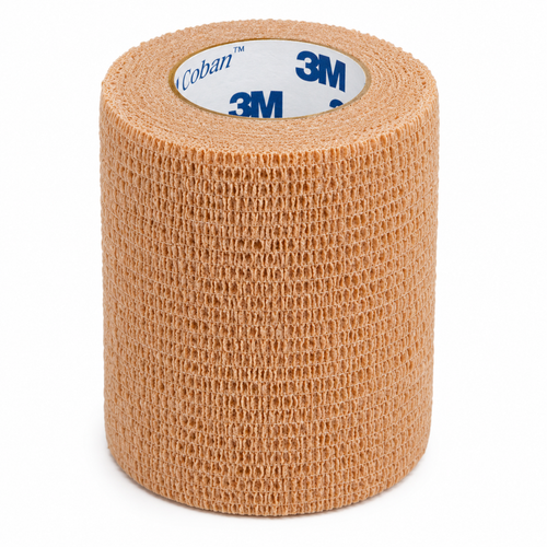 3M Coban 1583 tan self-adherent wrap 3 inch x 5 yard