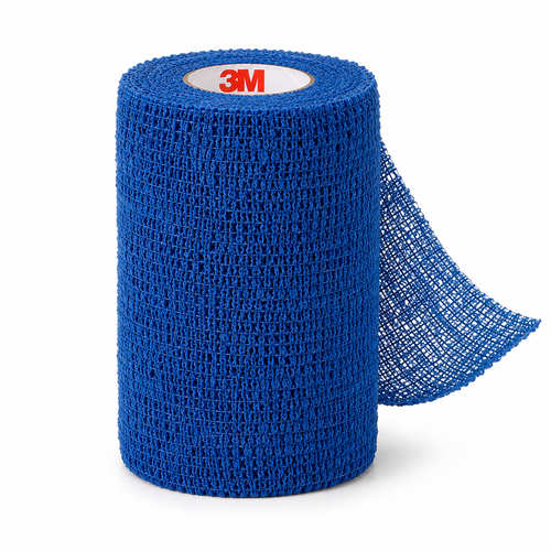 3M Coban 1583B blue self-adherent wrap 3 inch x 5 yard