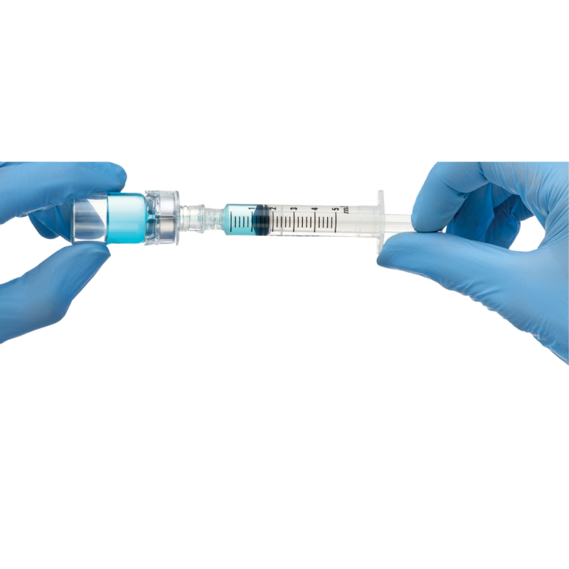 Box of Progressive Medical 36098131 13mm vial adapters for hospitals, infusion centers, pharmacies, and IV therapy clinics