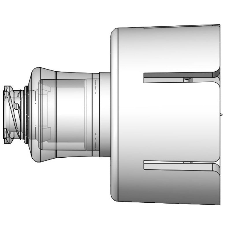 Close-up of Progressive Medical 20mm vial adapter with swabbable valve and Luer lock connection